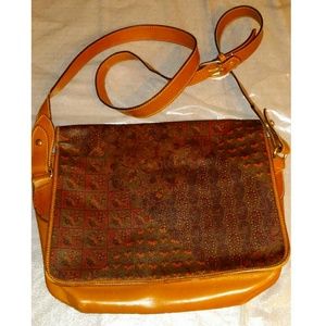 Vintage Escada paisely signature print crossbody b